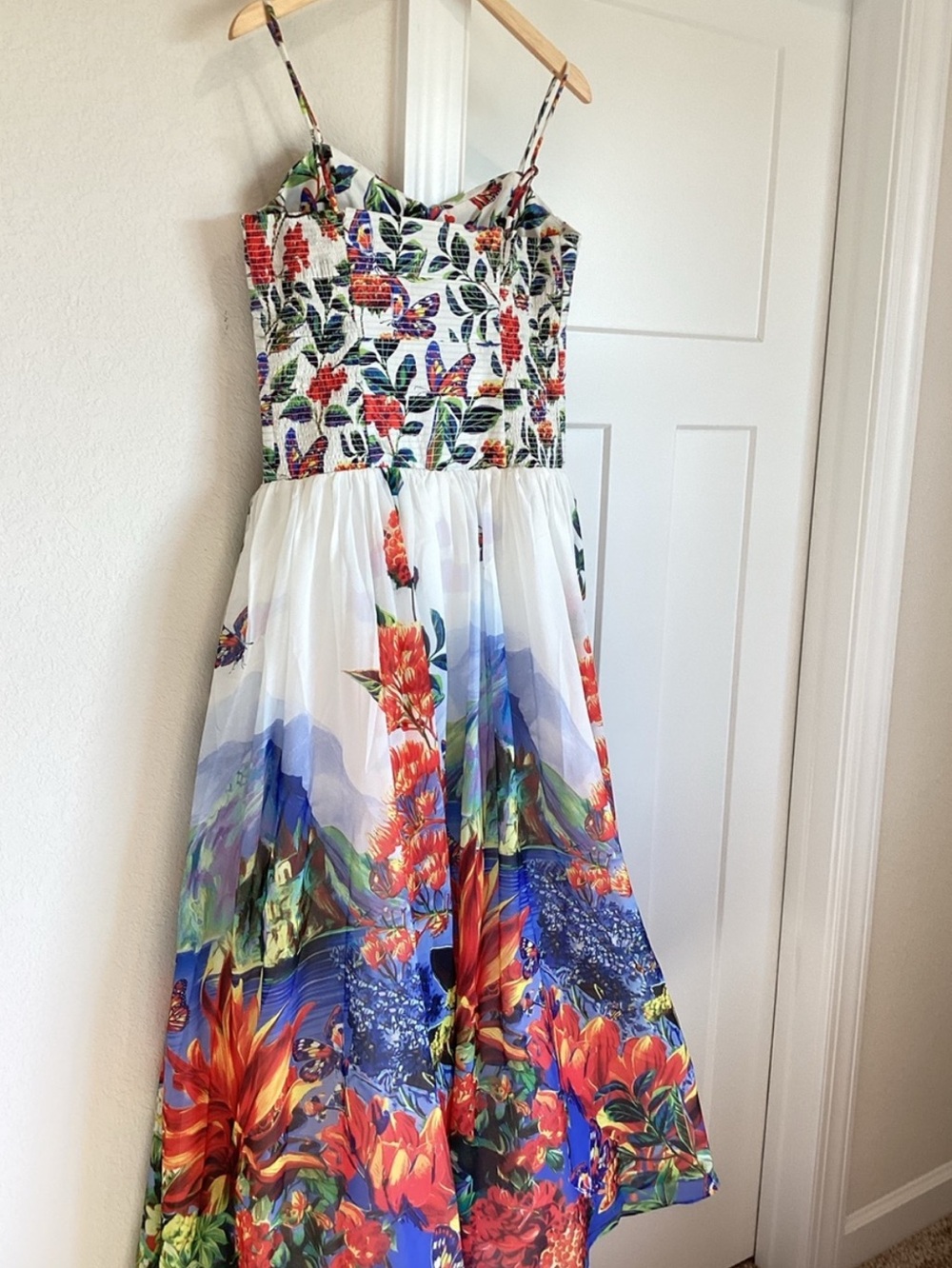 ✨Anthropologie Muse Basque Waist Midi Dress Sleeveless Sweetheart New Small - Picture 11 of 13